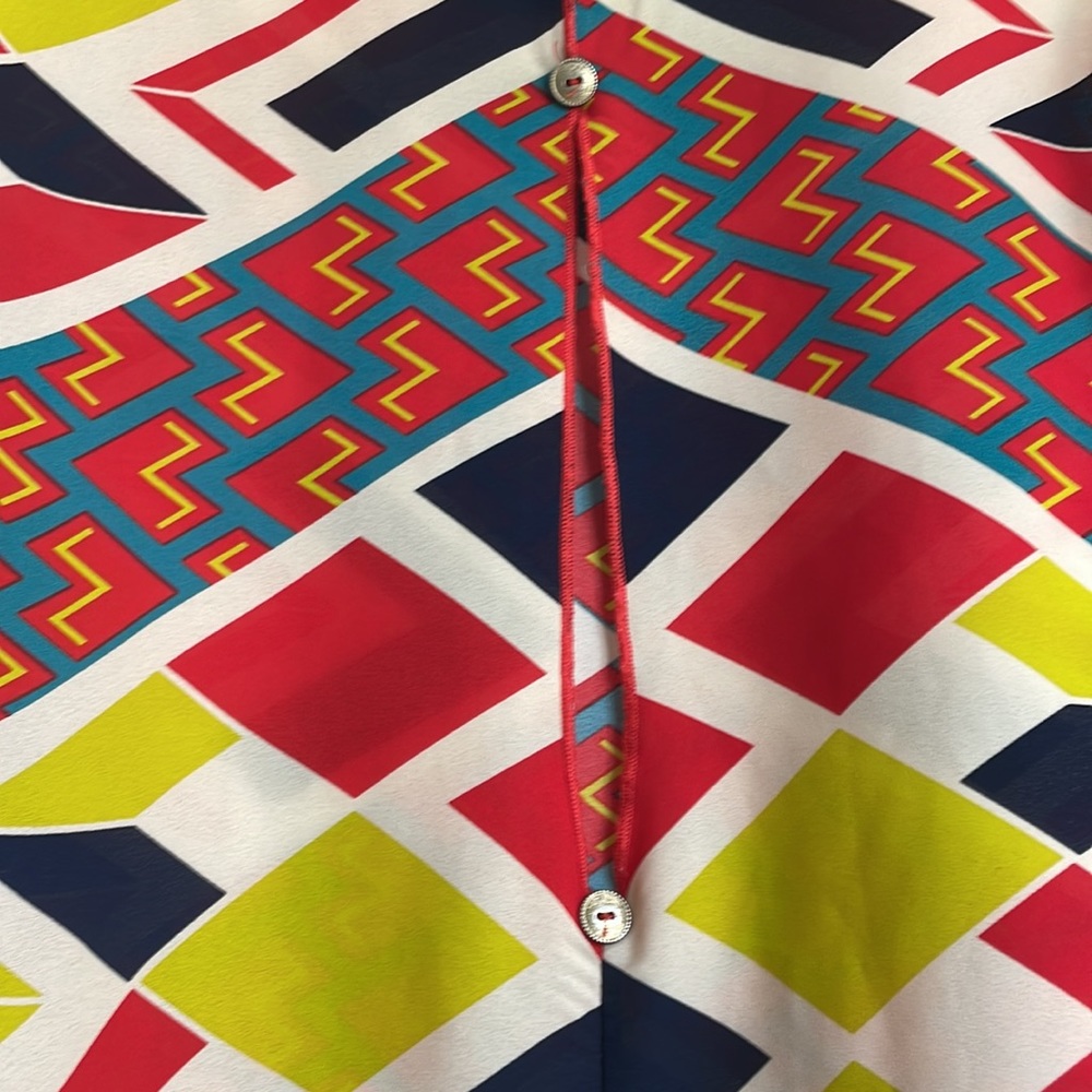 Patterned Open Back Tank - Picture 3 of 5